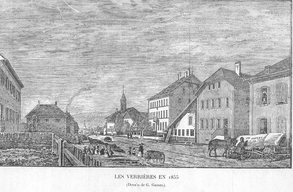 Les Verrières en 1855